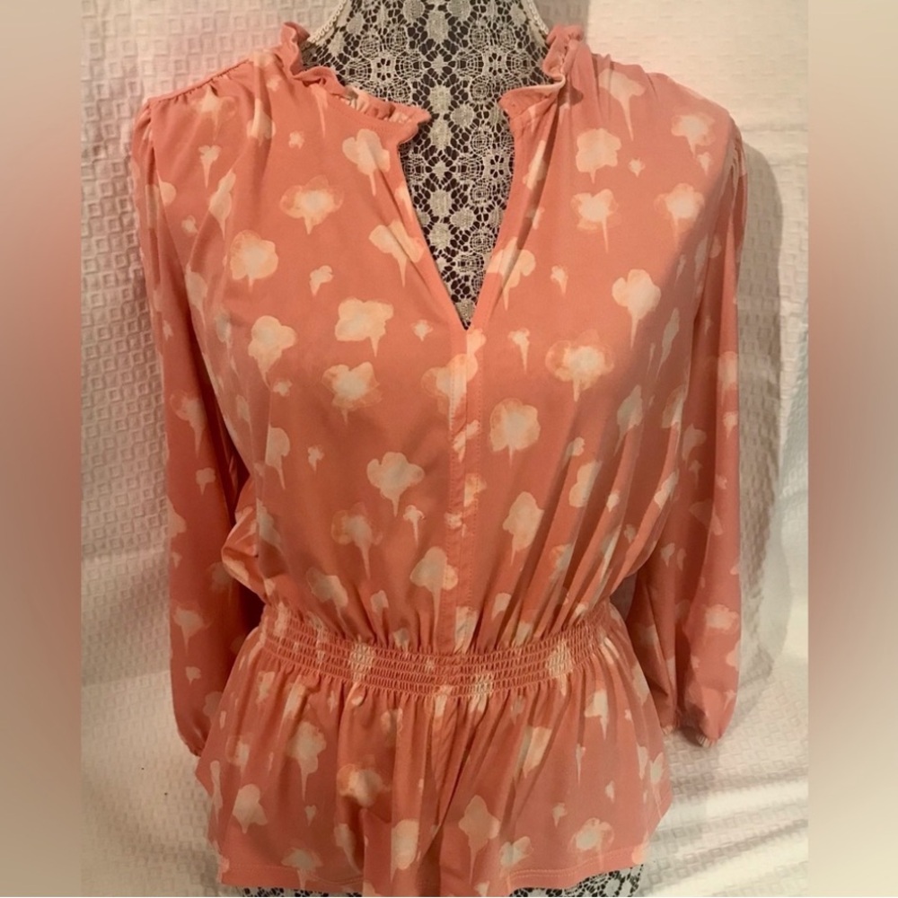 Hiatus ruffle faux-wrap top